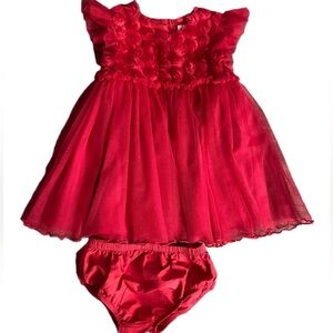Llama Baby Girl’s Red Drees Size 18 Months